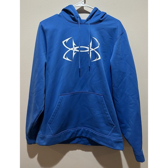 Under Armour Men's Storm Hooded Sweatshirt Size Medium - Blue - Picture 1 of 4
